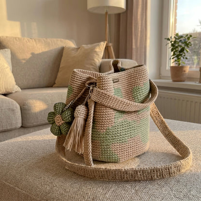 Bolso Crochet Floral
